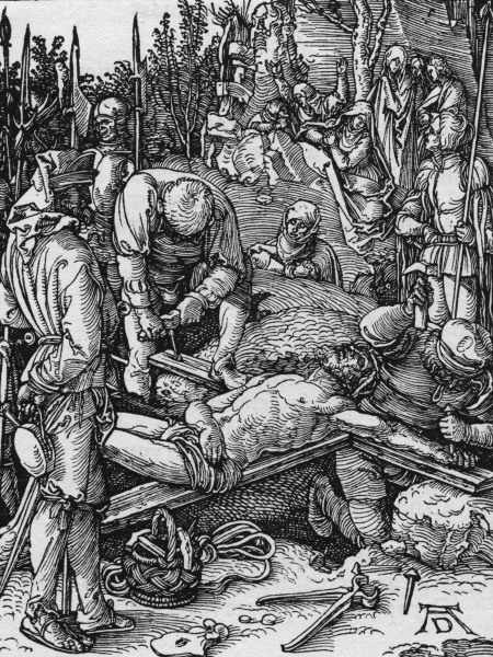 Nailing to the Cross / Dürer / c.1509 à Albrecht Dürer