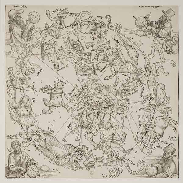Dürer, Northern Hemisphere /Woodcut/1515 à Albrecht Dürer