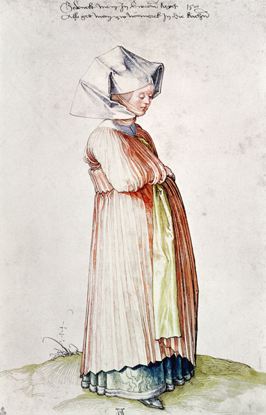A.Dürer,Nuremberg Woman Dressed f.Church à Albrecht Dürer