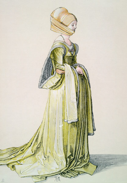 A.Dürer, Nuremberg Woman in Dance Dress à Albrecht Dürer