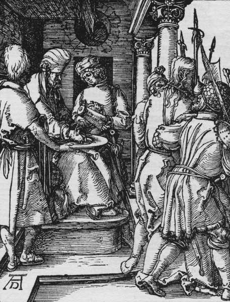 Pilate washes his hands / Dürer / c1509 à Albrecht Dürer