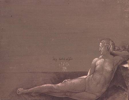 Reclining female nude à Albrecht Dürer