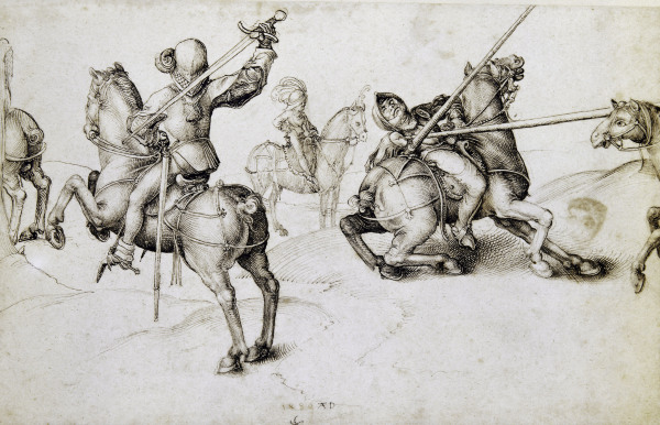 Knights at a tournament à Albrecht Dürer