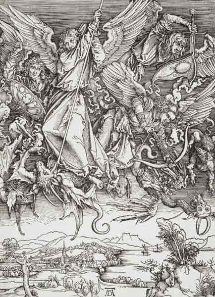 Duerer / St. Michael and the Dragon à Albrecht Dürer