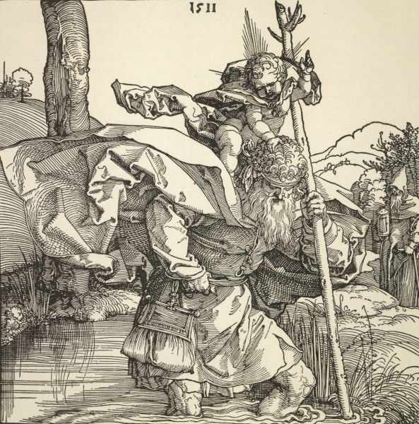 Saint Christopher / Dürer / 1511 à Albrecht Dürer