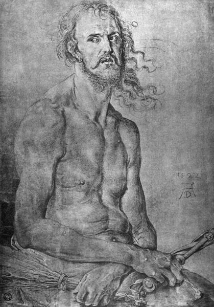 Seated Man of Sorrows / Dürer / 1522 à Albrecht Dürer