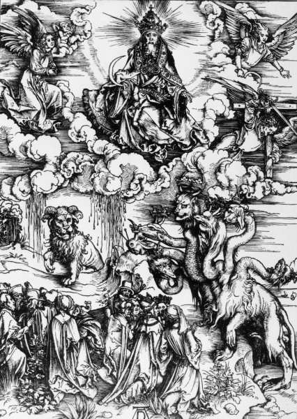 Seven-headed beast / Dürer / 1497/98 à Albrecht Dürer