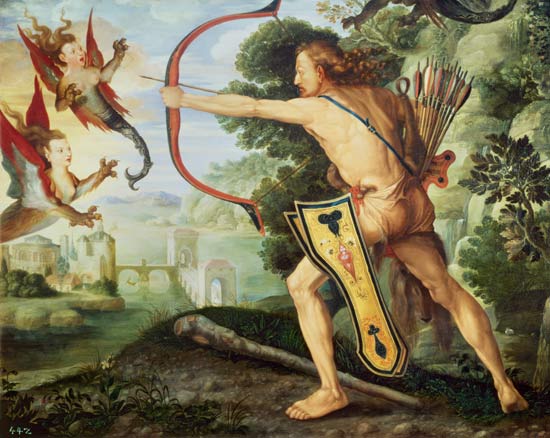 Hercule et l'oiseau stymphalien à Albrecht Dürer