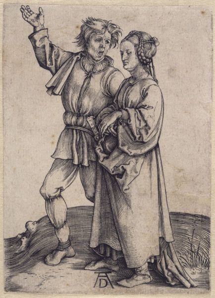 The Farmer and his Wife / Dürer / 1495 à Albrecht Dürer