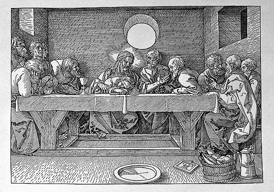 The Last Supper, pub. 1523 à Albrecht Dürer