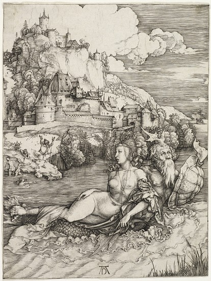 The Sea Monster, The Abduction of Amymone à Albrecht Dürer