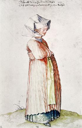 A.Dürer,Nuremberg Woman Dressed f.Church