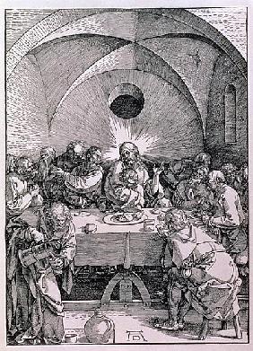 The Last Supper from the ''Great Passion'' series, pub. 1511