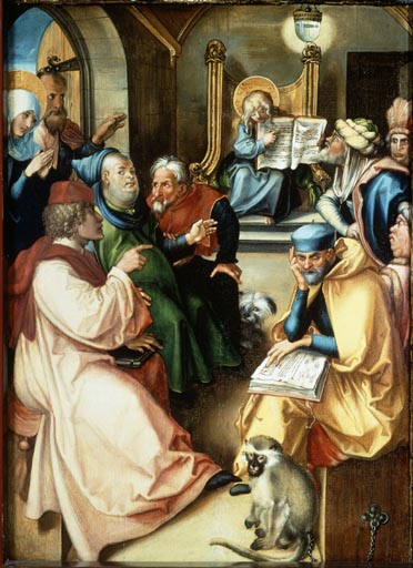 Der zwoelfjaehrige Jesus im Tempel à Albrecht Dürer