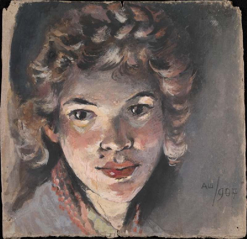 Portrait of the painter Nadezhda Psishcheva (1881-1913) à Aleksandr Vasilievich Shevchenko