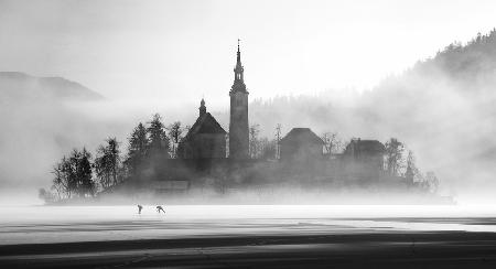 Ice skating