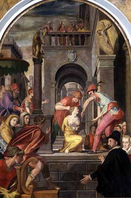 The Martyrdom of St. Agatha à Alessandro Allori