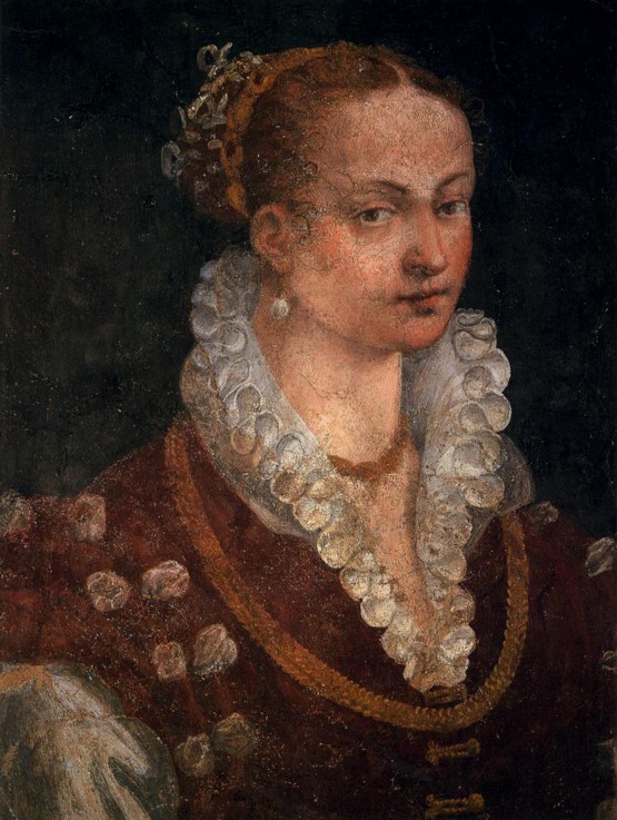 Portrait of Bianca Cappello, Second Wife of Francesco I de' Medici à Alessandro Allori