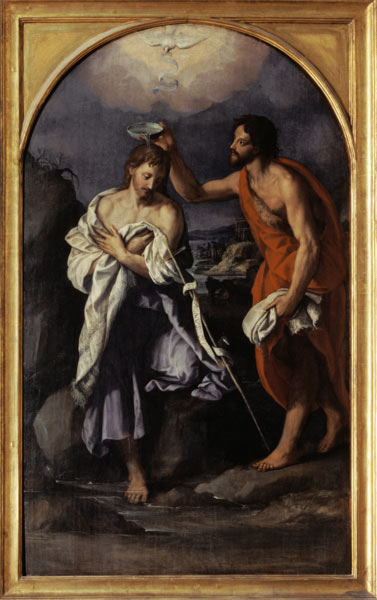 The Baptism of Christ à Alessandro Allori