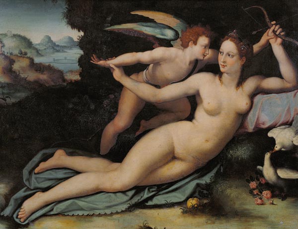 Venus and Cupid à Alessandro Allori