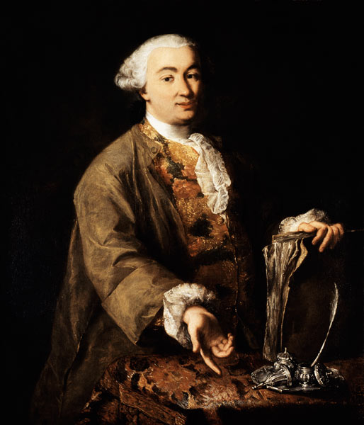 Portrait of Carlo Goldoni à Alessandro Longhi