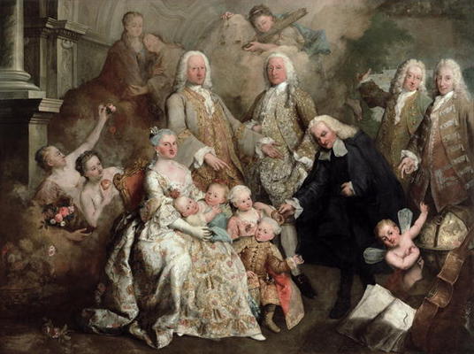 The Family of Procurator Luigi Pisani, 1758 (oil on canvas) à Alessandro Longhi
