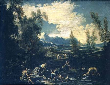 Travellers by a Stream à Alessandro Magnasco