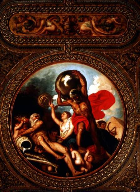 Allegory of Astronomy, from the ceiling of the library à Alessandro Padovanino