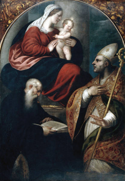 A.Varotari, Vierge a l''Enf. et saints à Alessandro Varotari