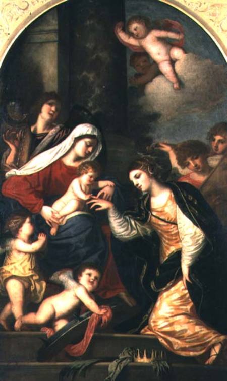 The Mystic Marriage of St. Catherine à Alessandro Varotari