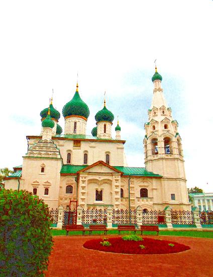cathedral with the green domes