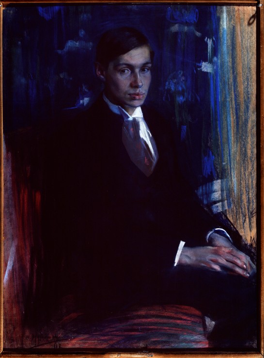 Portrait of the poet Boris Pasternak (1890-1960) à Alexander Alexandrowitsch Muraschko