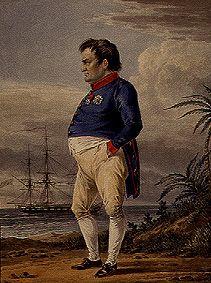 Napoléon sur l'île Hélène.