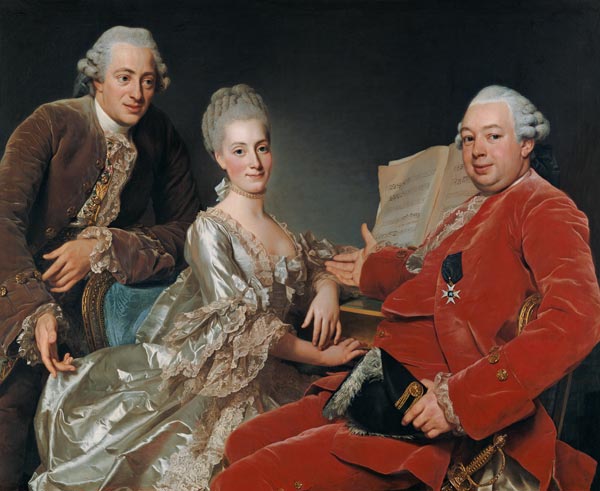 John Jennings Esq. and His Brother and Sister-in-Law à Alexander Roslin