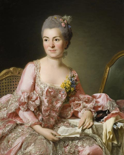 Portrait of Marie-Suzanne Giroust, Madame Roslin (1734-1772) à Alexander Roslin