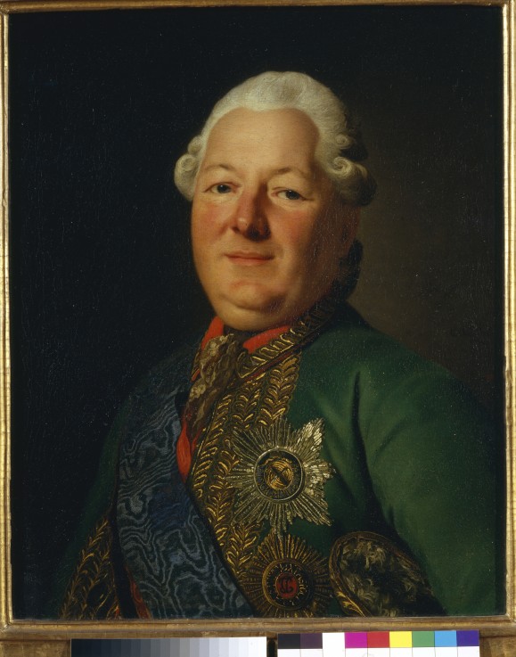 Portrait of Prince Vasily Dolgorukov-Krymsky (1722-1782) à Alexander Roslin