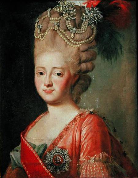 Portrait of Empress Maria Fyodorina (1759-1828) à Alexander Roslin