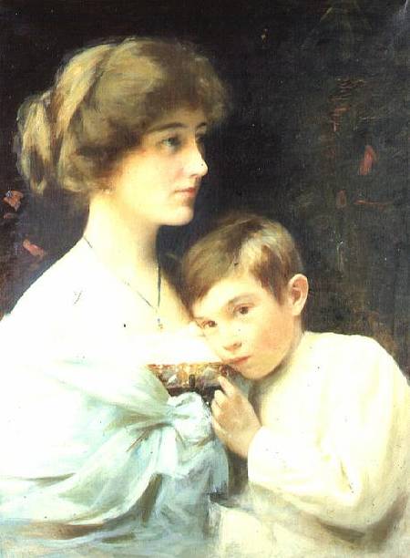 A Portrait of Marian Harford and Her Son Stuart à Alexander Rossi