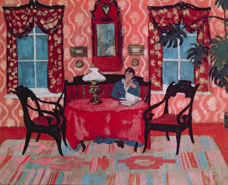The Pink Room, 1917 (oil on canvas) à Alexander Schevtschenko