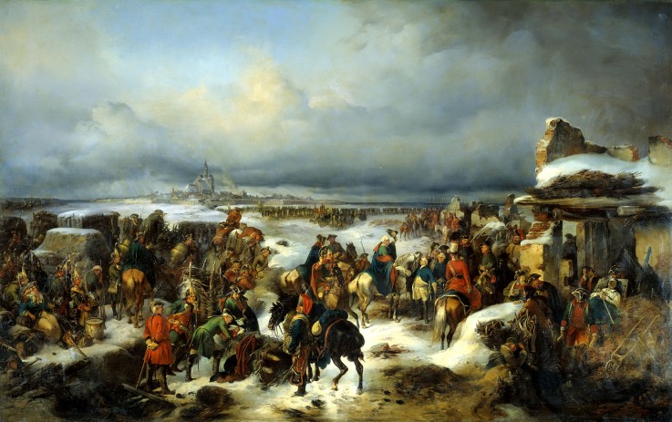 The capture of the Prussian fortress of Kolberg on 16 December 1761 à Alexander von Kotzebue