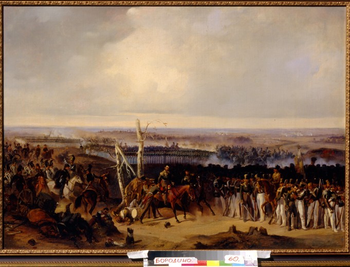 The Izmailovsky Regiment on the Battle of Borodino 1812 à Alexander von Kotzebue