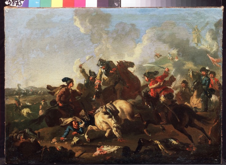Scene from the battle of Poltava à Alexander von Kotzebue