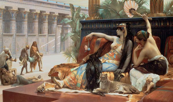 Cleopatra w.Poison a.Slaves , Cabanel à Alexandre Cabanel
