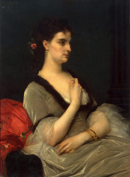 Portrait of Princess Elizabeth Vorontsova-Dashkova à Alexandre Cabanel