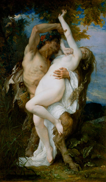 Nymph Abducted by a Faun à Alexandre Cabanel