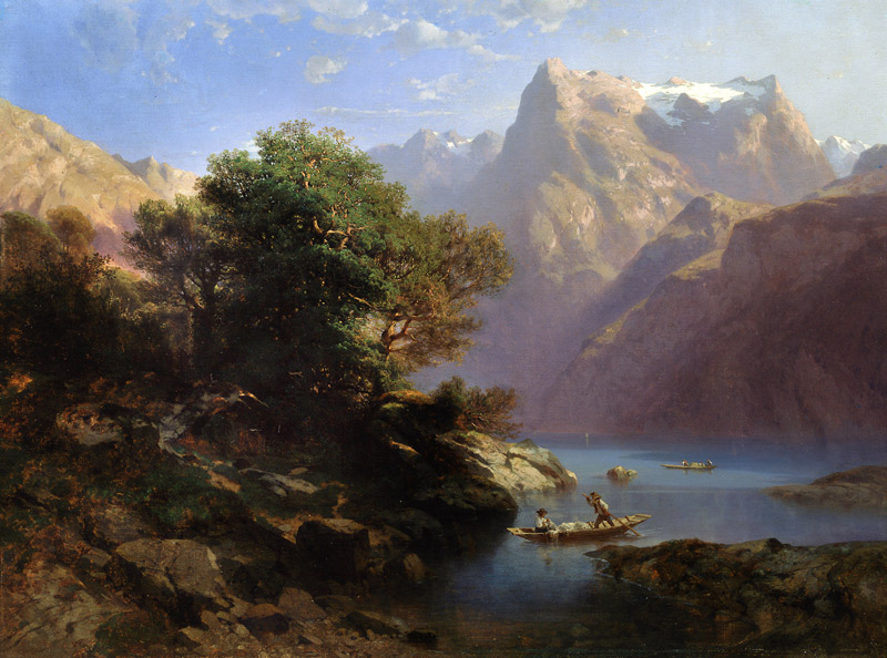 Mountain Lake à Alexandre Calame