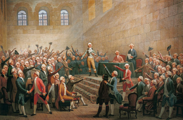 Assembly of the Three Orders of the Dauphin, received at Vizille Castle by Claude Perier (1742-1801) à Alexandre Debelle
