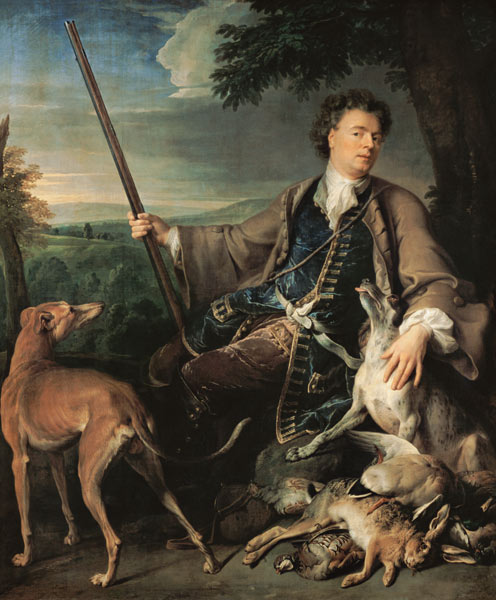 Self-portrait as hunter à Alexandre-François Desportes