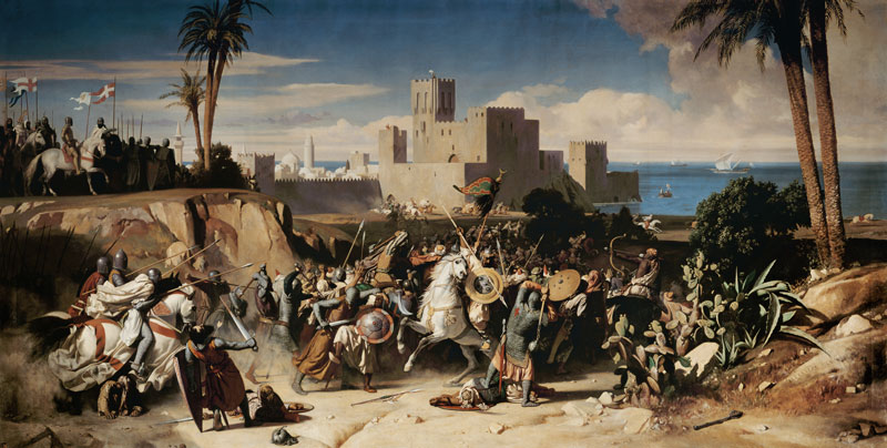 The Taking of Beirut by the Crusaders in 1197 à Alexandre Jean-Baptiste Hesse