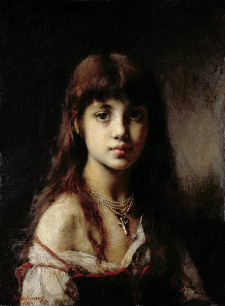 The Artist's Daughter à Alexei Alexevich Harlamoff